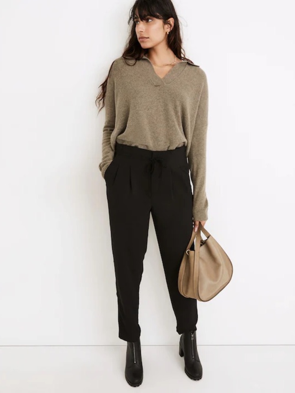 Madewell Drapey Drawstring Paperbag